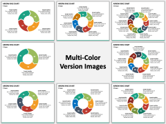 Arrow Ring Chart PPT Multicolor Combined