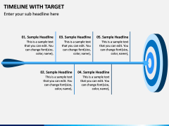 Timeline With Target PPT Slide 1