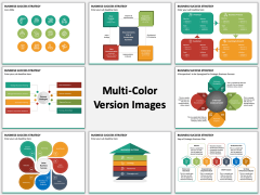 Business Success Strategy Multicolor Combined