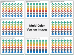 Information Technology (IT) Icons Multicolor Combined