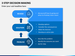 3 Step Decision Making PPT Slide 2