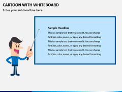 Cartoon with Whiteboard PPT Slide 1