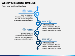 Weekly Milestone Timeline PPT Slide 4