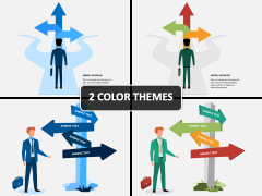 Decision Arrows PPT Cover Slide