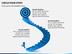 Circle Stair Steps PPT Slide 8