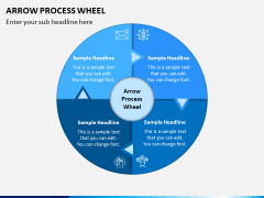 Arrow Process Wheel PPT Slide 7