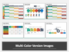 SCRUM Timeline Multicolor Combined