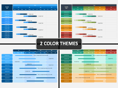 Quarterly Gantt Chart PPT Cover Slide