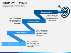 Timeline With Target PPT Slide 2