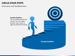 Circle Stair Steps PPT Slide 4