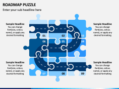 Roadmap Puzzle PPT Slide 1