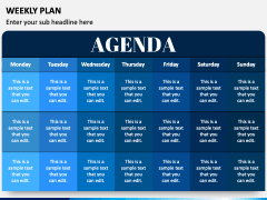 Weekly Plan PPT Slide 2