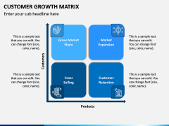 Customer Growth Matrix PPT Slide 1