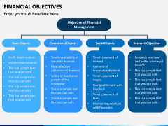 Financial Objectives PPT Slide 4