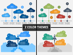 Cloud Infographics PPT Cover Slide