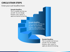 Circle Stair Steps PPT Slide 5