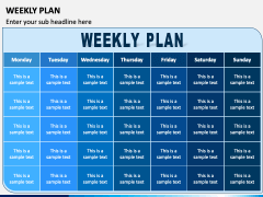 Weekly Plan PPT Slide 1