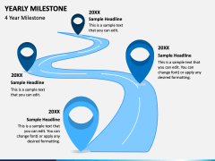 Yearly Milestone Free PPT Slide 2