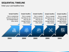 Sequential Timeline PPT Slide 1