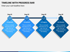 Timeline With Progress Bar PPT Slide 3