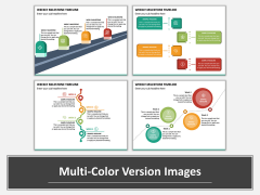 Weekly Milestone Timeline Multicolor Combined