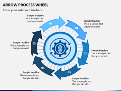 Arrow Process Wheel PPT Slide 5