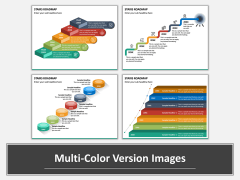 Stairs Roadmap Multicolor Combined