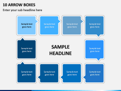 10 Arrow Boxes PPT Slide 1