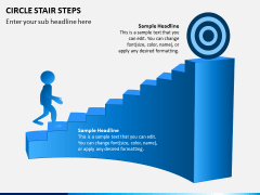 Circle Stair Steps PPT Slide 7