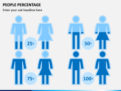 People Percentage Icons PPT Slide 3