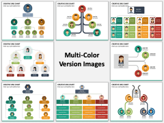 Creative Organizational Chart Multicolor Combined