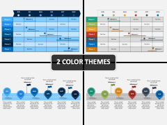 6 Month Plan With Milestones PPT Cover Slide