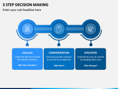 3 Step Decision Making PPT Slide 1