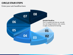 Circle Stair Steps PPT Slide 3