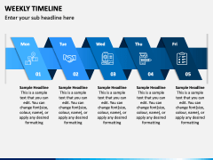 Weekly Timeline PPT Slide 2