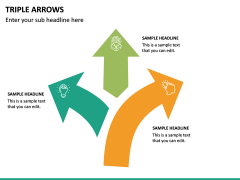 Triple Arrows PPT Slide 2