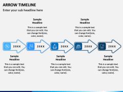 Arrow Timeline PPT Slide 2