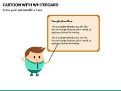 Cartoon with Whiteboard PPT Slide 6