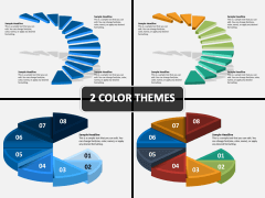 Circle Stair Steps PPT Cover Slide