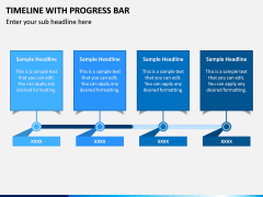 Timeline With Progress Bar PPT Slide 1