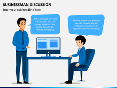 Businessman Discussion PPT Slide 2