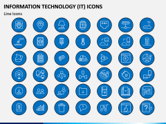 Information Technology (IT) Icons PPT Slide 6