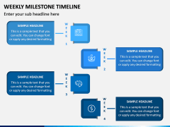 Weekly Milestone Timeline PPT Slide 3