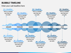 Bubble Timeline PPT Slide 2