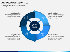 Arrow Process Wheel PPT Slide 4