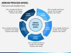 Arrow Process Wheel PPT Slide 10