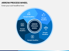 Arrow Process Wheel PPT Slide 1