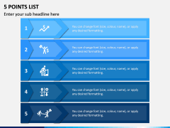 5 Points List PPT Slide 1