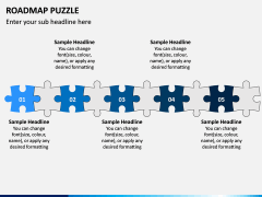 Roadmap Puzzle PPT Slide 5