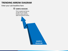 Trending Arrow Diagram PPT Slide 1